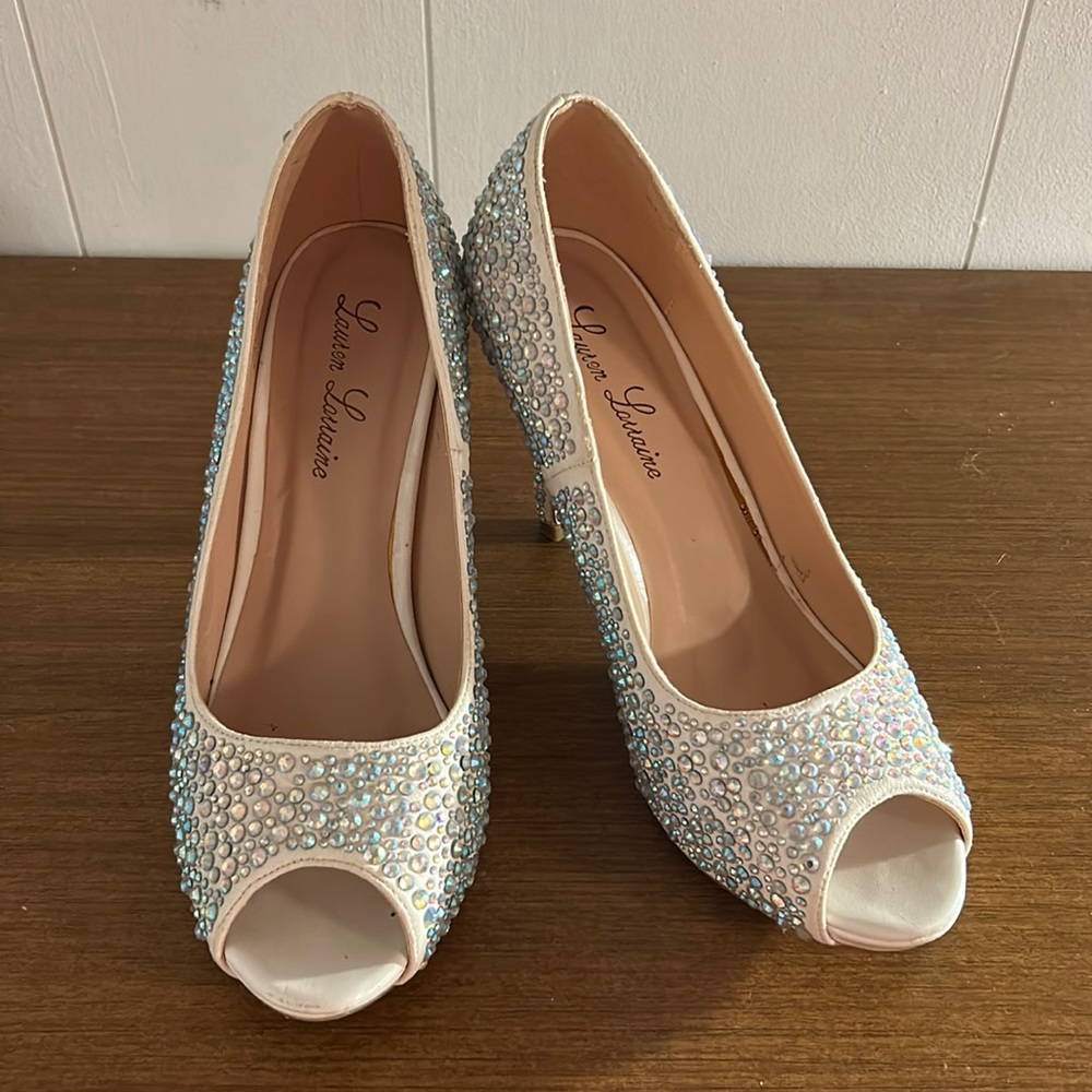 Bedazzled heels.